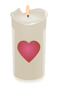 Candle Light Blue Wings