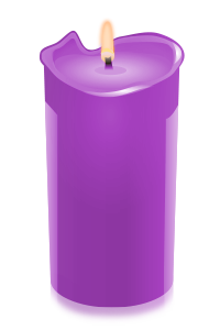 Candle Light Blue Wings